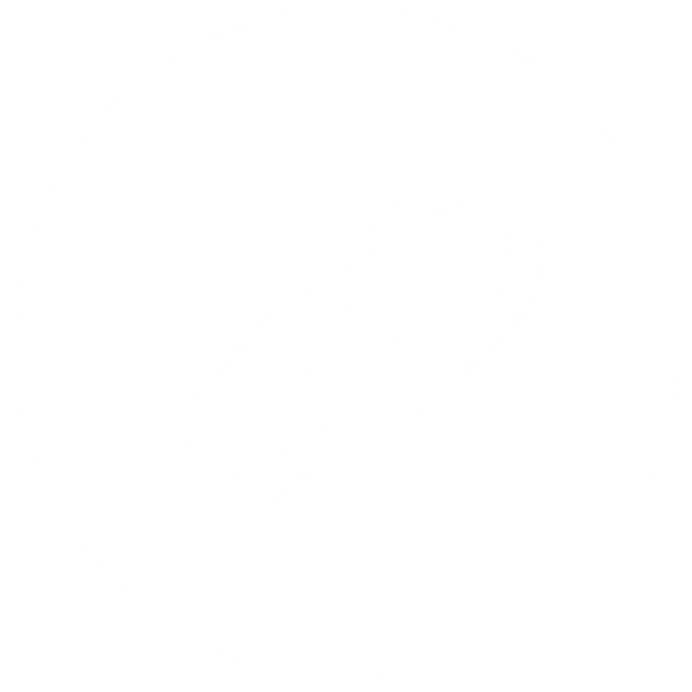 Link icon in a white circle