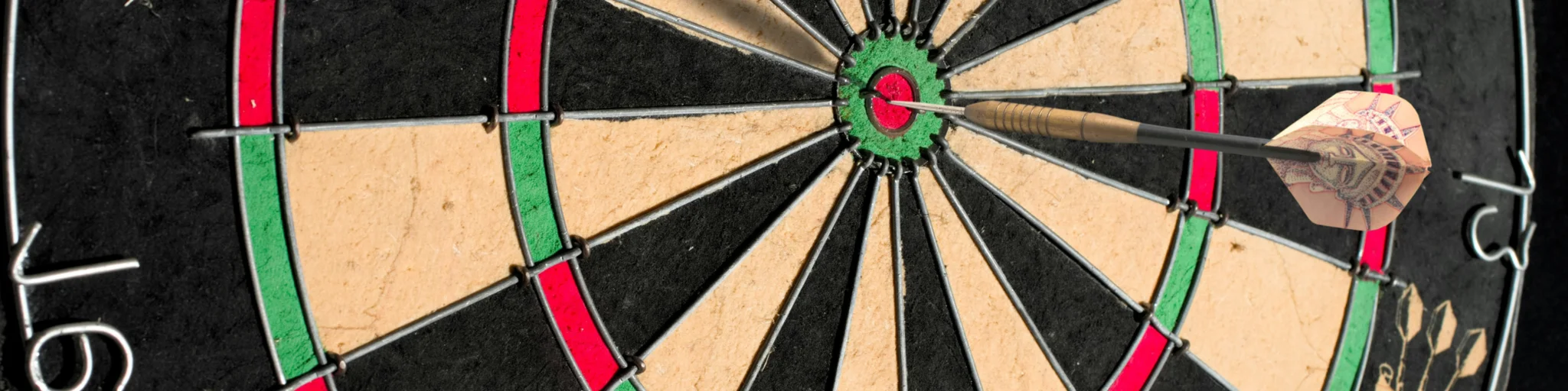 dartboard with bullseye