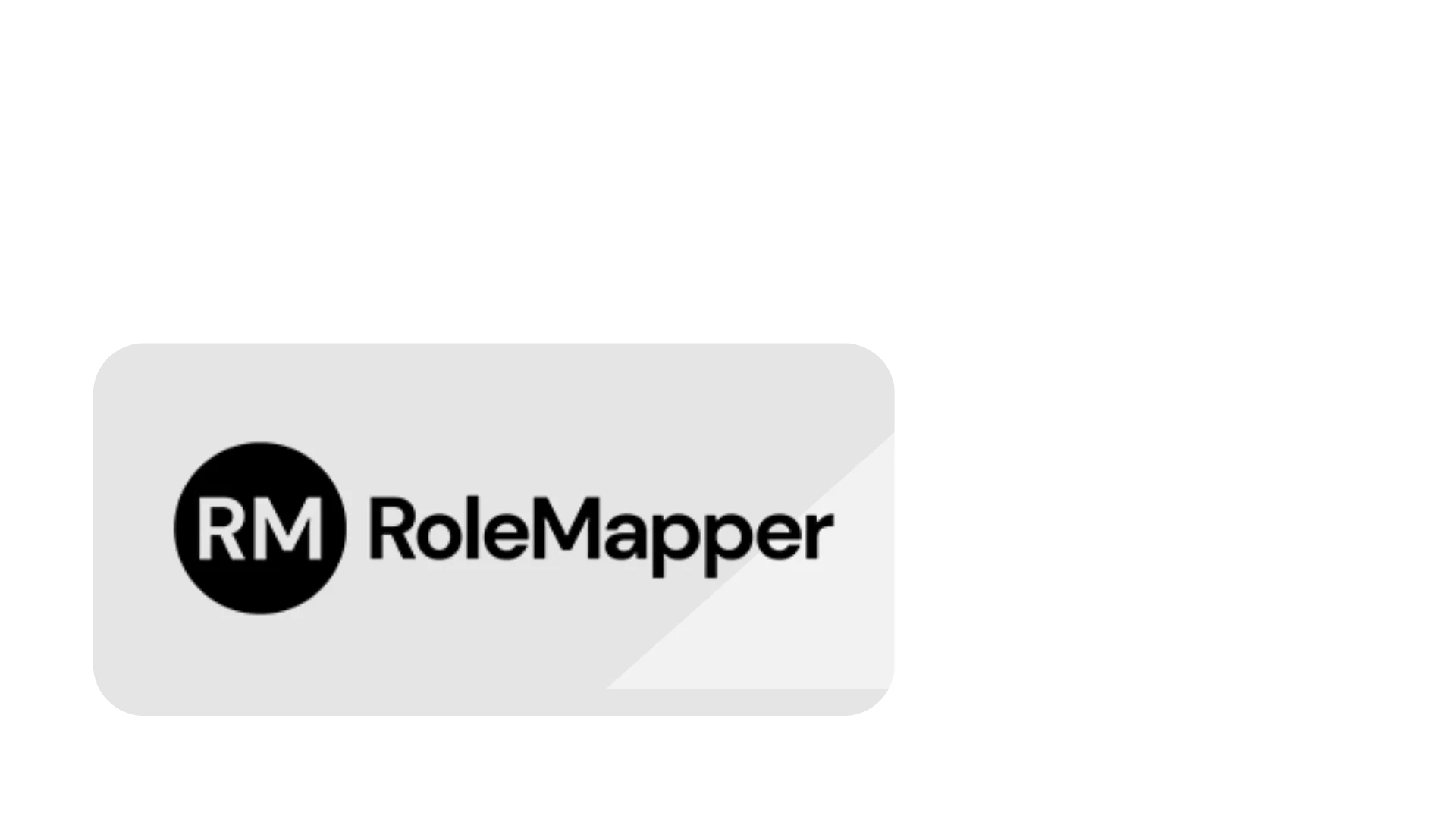 RoleMapper Grey Logo