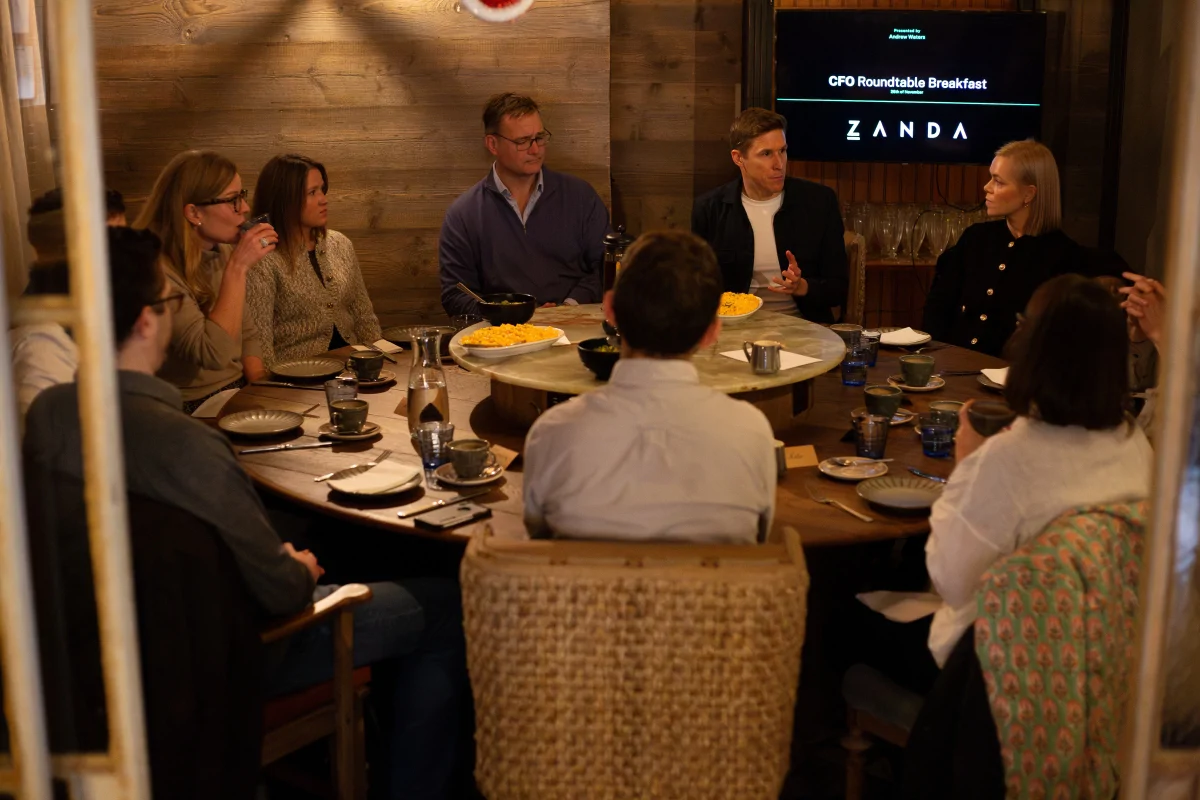 CFOs attending a roundtable networking event