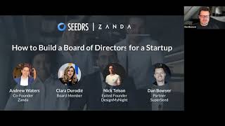 How to Build a Board of Directors for a Startup | Seedrs x Zanda 